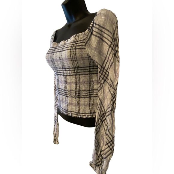 INC International Concepts fitted plaid crop top NWOT juniors size S. - Picture 8 of 10